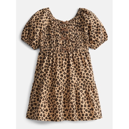 Parker Rose Girls Dress with Puff Sleeves, Sizes 4-18