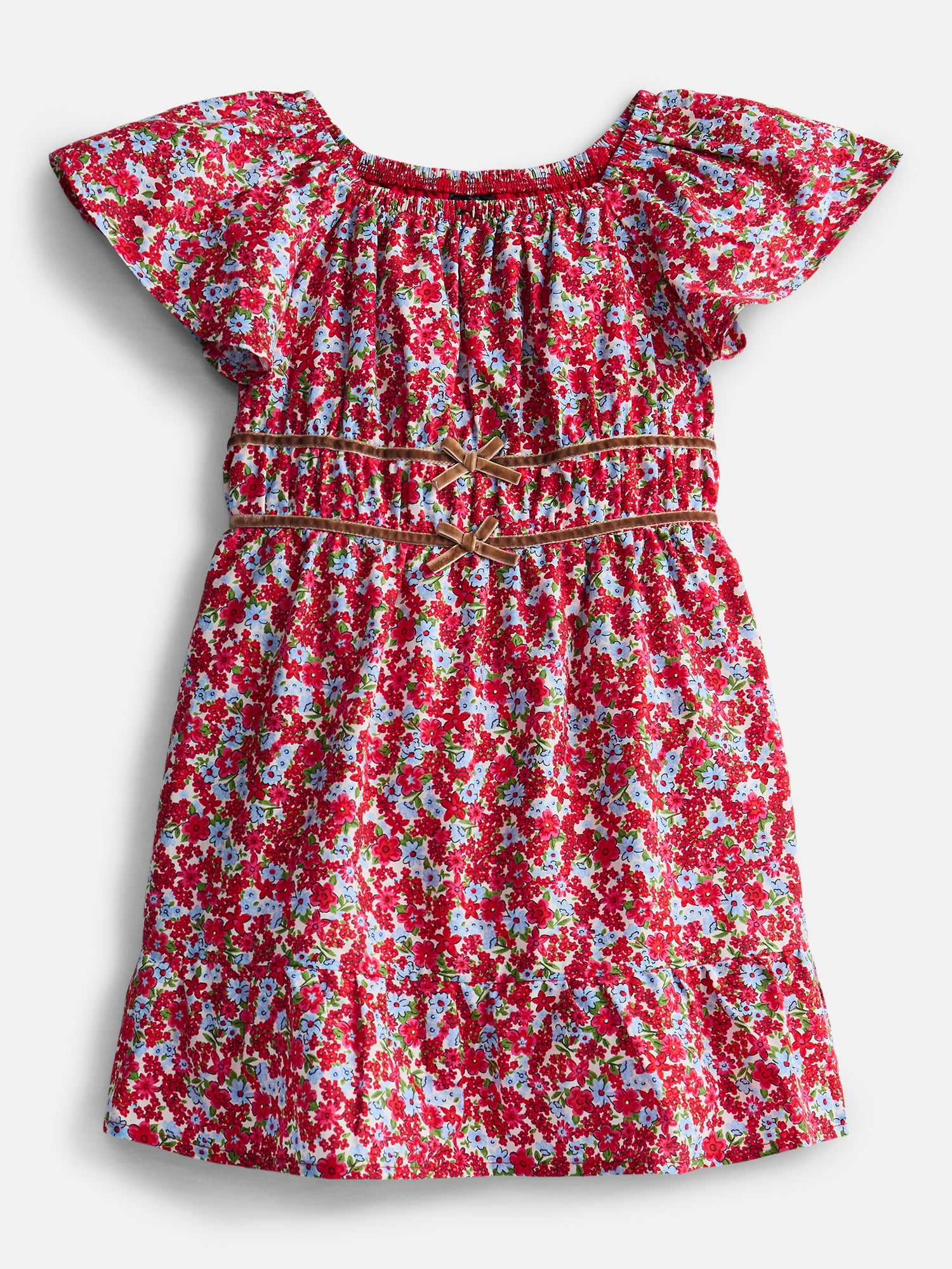 Parker Rose Girls Dress with Flutter Sleeves, Sizes 4-18