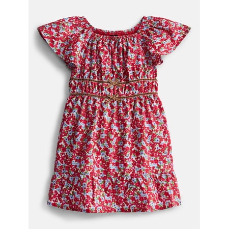 Parker Rose Girls Dress with Flutter Sleeves, Sizes 4-18