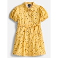 thumbnail image 1 of Parker Rose Girls Button Front Tie Waist Dress with Puff Sleeves, Sizes 4-18, 1 of 3