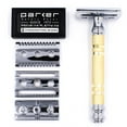 thumbnail image 1 of Parker Safety Razor 69CR Convertible Dual Head Safety Razor - 5 Parker Razor Blades Included, 1 of 7