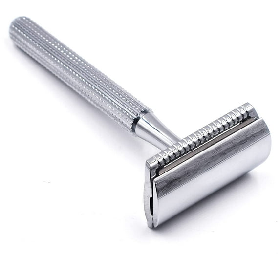 Parker Safety Razor, 78R 3-Piece Closed Comb Double Edge Razor, Chrome ...