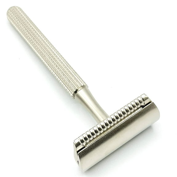 Parker Safety Razor, Model 78R 3-Piece Closed Comb Safety Razor with 5 Parker Platinum Blades Included, (Satin Chrome)