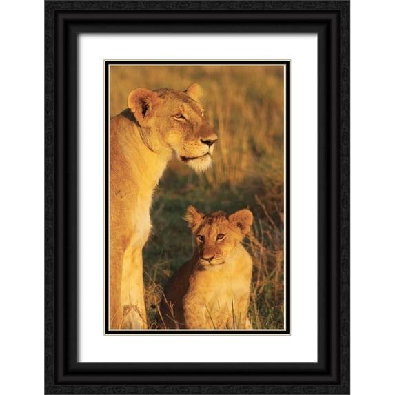 Parker, Susann 17x24 Black Ornate Wood Framed with Double Matting Museum Art Print Titled - My Mom and I