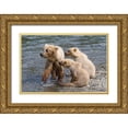 thumbnail image 1 of Parker, Susann 32x23 Gold Ornate Wood Framed with Double Matting Museum Art Print Titled - Training Day, 1 of 4