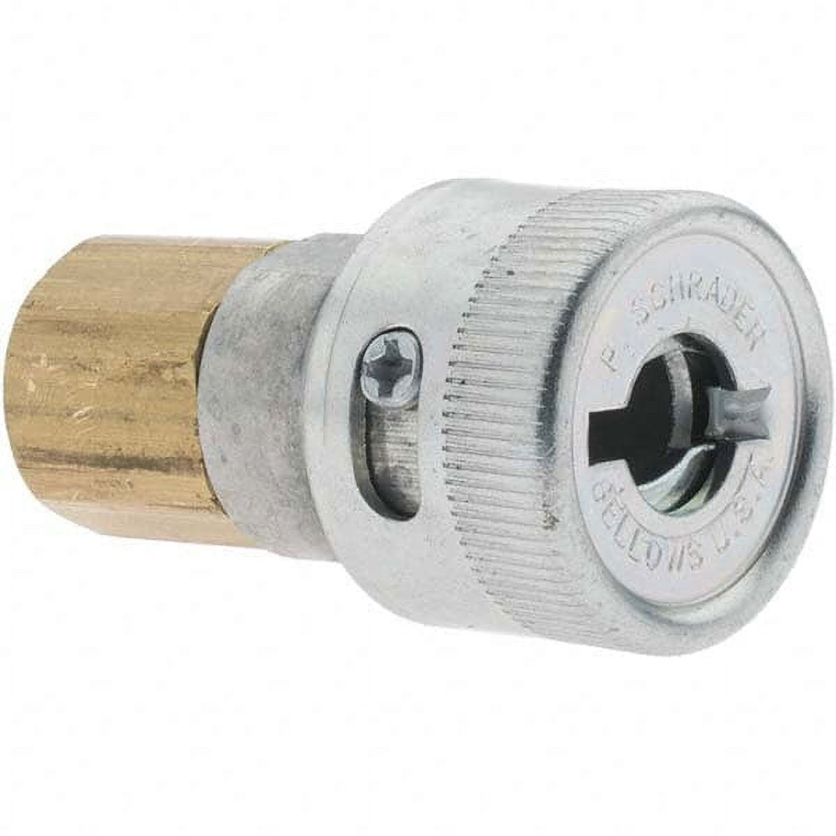 Parker TL2514FP787 Schrader TwistLock Pneumatic Hose Coupler Plated