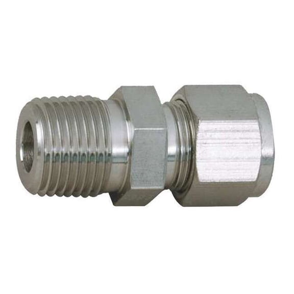 Parker 1/8" x 1/16" A-LOK x MNPT SS Thermocouple Connector 1MTC2N-316