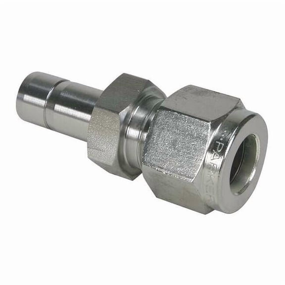 Parker 3/8" x 1/4" A-LOK x Tube Stub 316 SS Tube End Reducer 6TUR4-316