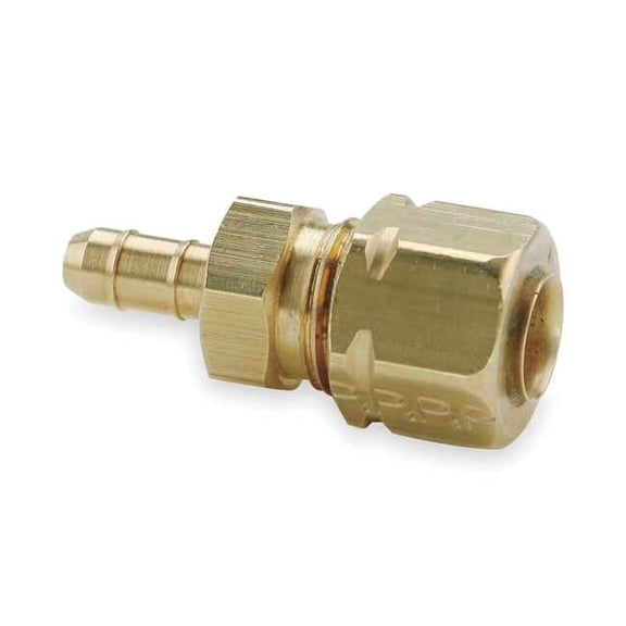 Parker 0.17" Barb x 1/4" Compress-Align Brass Union 22CA-4-4