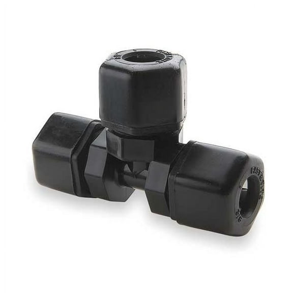Parker Union Tee,Poly,Comp,1/2In x 3/8In P8TU6