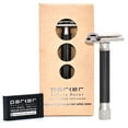 thumbnail image 1 of Parker Variant Adjustable Double Edge Safety Razor and 5 Parker Premium Blades - Graphite, 1 of 7