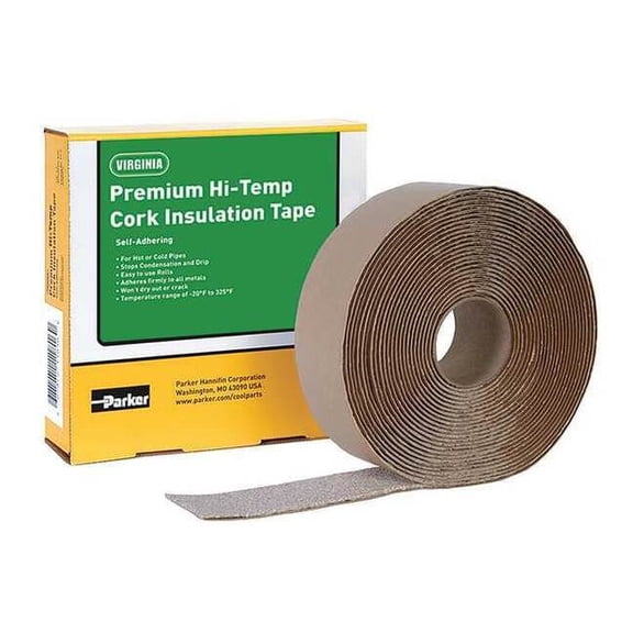 Parker Virginia Hi-Temp Cork Insulation Tape,Roll PTH1
