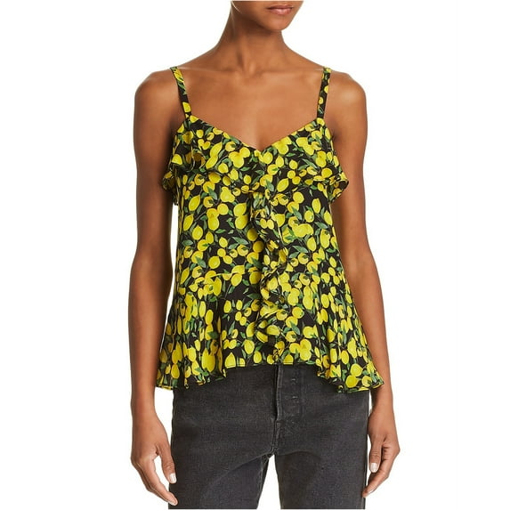 Parker Womens Bonnie Cold Shoulder Blouse, Yellow, Medium