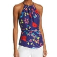 thumbnail image 1 of Parker Womens Floral Tank Top, Blue, Medium, 1 of 2