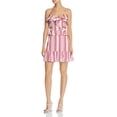 thumbnail image 1 of Parker Womens Stripe Peplum Dress, Pink, 8, 1 of 2
