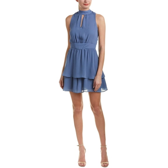Parker Womens Keyhole Sundress, L, Blue