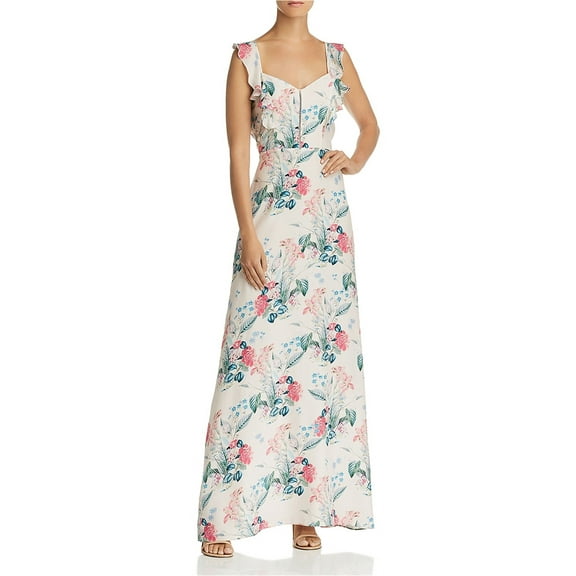 Parker Womens Mimi Floral Maxi Dress, Pink, 6