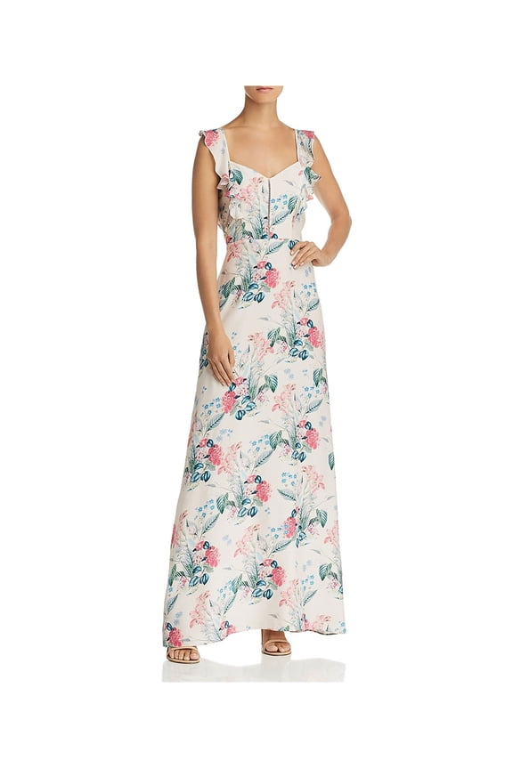 Womens Mimi Floral Maxi Dress, Pink, 6
