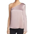 thumbnail image 1 of Parker Womens Ripley One Shoulder Blouse, Purple, X-Small, 1 of 2