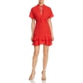thumbnail image 1 of Parker Womens Ruffled Hem Chiffon A-Line Dress, 1 of 1