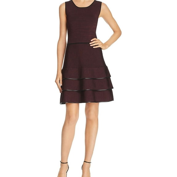 Parker Womens Sondra Sweater Dress, Purple, Large