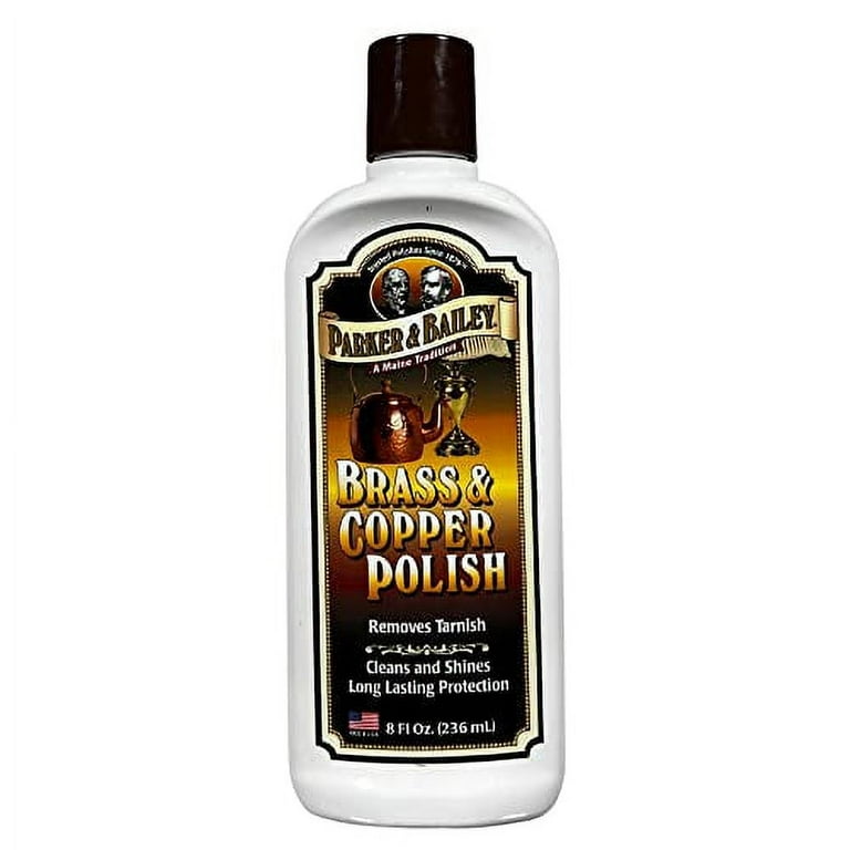 Weiman Brass and Copper Polish and Cleaner - 8 Ounce - Gently