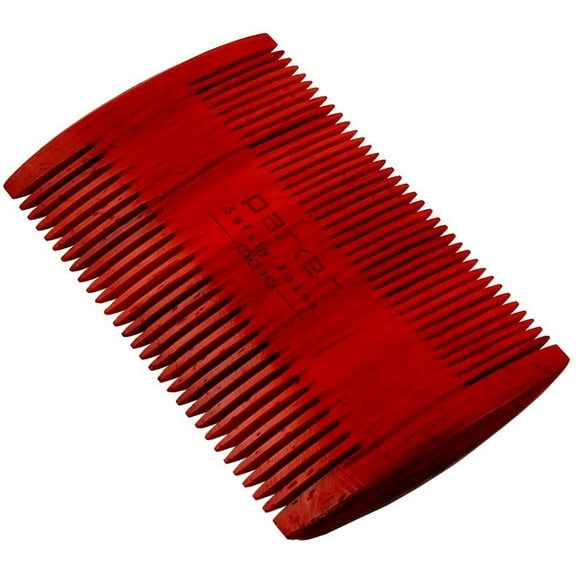Parker's Premium Rosewood Two Sided Beard & Mustache Comb with Deluxe Felt Case