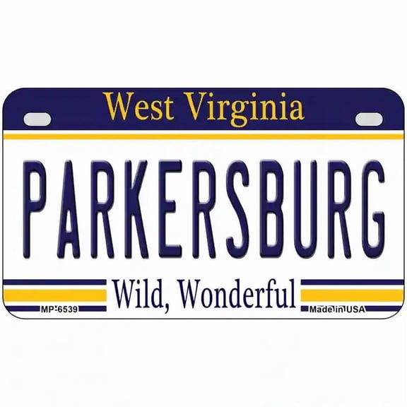 Parkersburg West Virginia Novelty Metal License Plate 7" x 4" Motorcycle (MP)