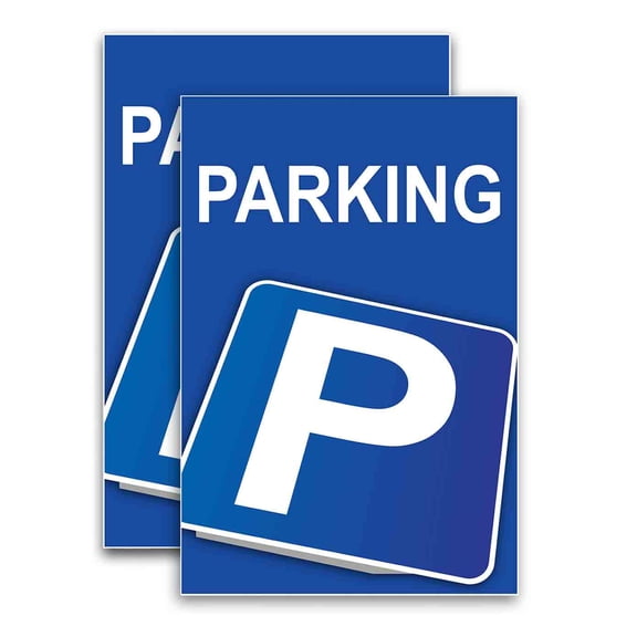 Parking (24" X 36") Vinyl Decal Only (Pack of 2) |Sign|Sticker|Poster