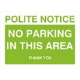 thumbnail image 1 of No Parking In This Area Sign in Bright Green Parking Signs & Permits Metal Sign Tin Sign 8x12 Inch - Caution Safety Warning Security Signs Indoor & Outdoor Signs for Home, Office, Work, 1 of 5