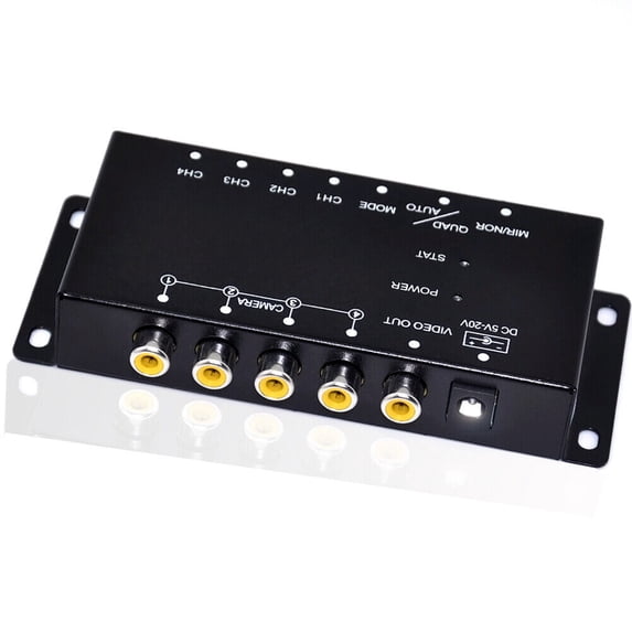 Parking Assistance Video Switch Box Left/Right/Front/Rear Camera DVR Recorder
