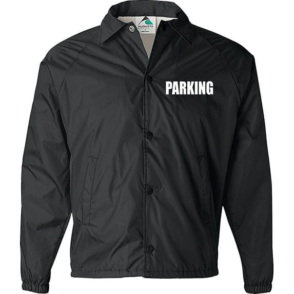 Parking Attendant jacket, Black, Parking staff, valet, event parking, safety