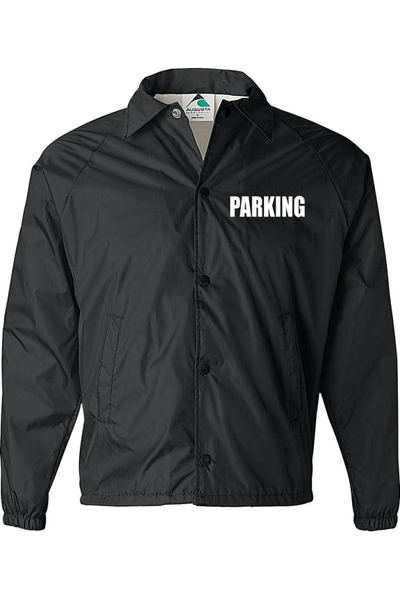 Parking Attendant jacket, Black, Parking staff, valet, event parking, safety