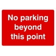 thumbnail image 1 of No Parking Beyond This Point Sign Parking Signs & Permits Metal Sign Tin Sign 12x16 Inch - Caution Safety Warning Security Signs Indoor & Outdoor Signs for Home, Office, Work, 1 of 5
