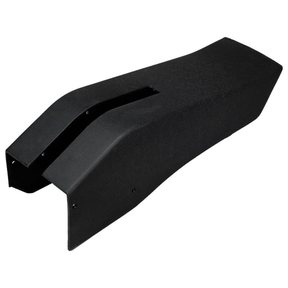 Parking Brake Console Without Power Window Cutout - Black Molded ABS Plastic