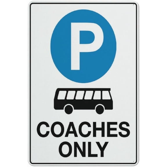 Parking Coaches Only Sign Safe Sign, Signs Outdoor, 8"x12", Sign For Home, Business, Driveway Alert