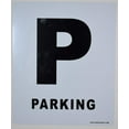 thumbnail image 1 of Parking Floor Number Sign (White, Rust Free Aluminium 10X12)-Grand Canyon Line(ref-2022-4), 1 of 3
