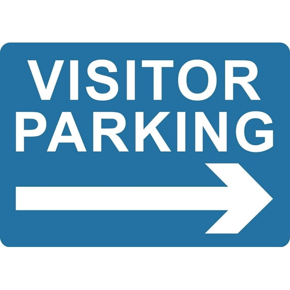 Parking For Visitors Sign Landscape Direction Signs Metal Sign Danger Warning Notice Safety Tin Sign 12x16 Inch