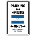 thumbnail image 1 of Parking For Honduran Only Honduras Flag National Pride Love Gift [3 Pack] of Vinyl Decal Stickers | Indoor/Outdoor | Funny decoration for Laptop, Car, Garage , Bedroom | SignMission, 1 of 1