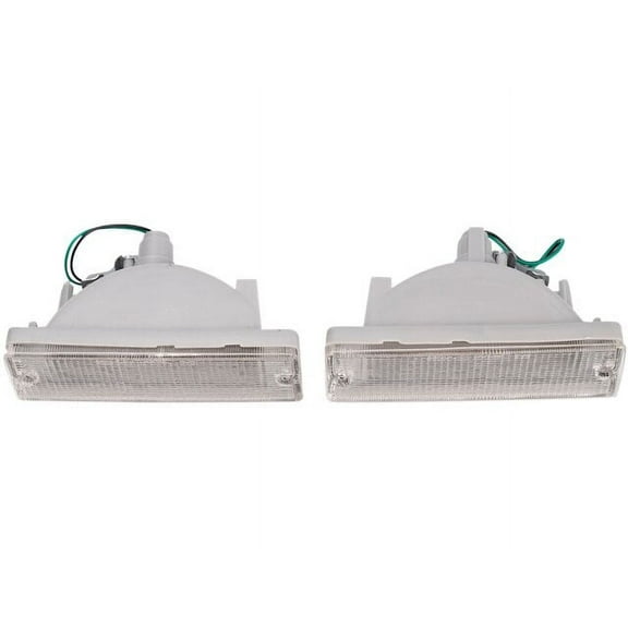 Parking Light Set 2 Piece - Compatible with 1988 - 1995 Nissan Pathfinder 1989 1990 1991 1992 1993 1994