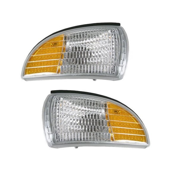 Parking Light Set 2 Piece - Compatible with 1994 - 1996 Chevy Impala 1995