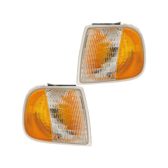 Parking Light Set 2 Piece - Compatible with 1997 - 2003 Ford F-150 1998 1999 2000 2001 2002