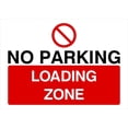 thumbnail image 1 of No Parking Loading Zone Sign C Parking Signs & Permits Metal Sign Tin Sign 8x12 Inch - Caution Safety Warning Security Signs Indoor & Outdoor Signs for Home, Office, Work, 1 of 5