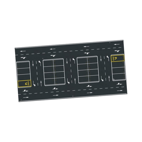 Parking Lot Pad Scene Mat Car Display Non Slip Rubber and Cloth for 1:64 Scale Model Vehicle Diorama