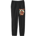 thumbnail image 1 of Parking Lot Pioneer Old West Wagon Football Cowboy Youth Black Jogger Pants-Small, 1 of 2