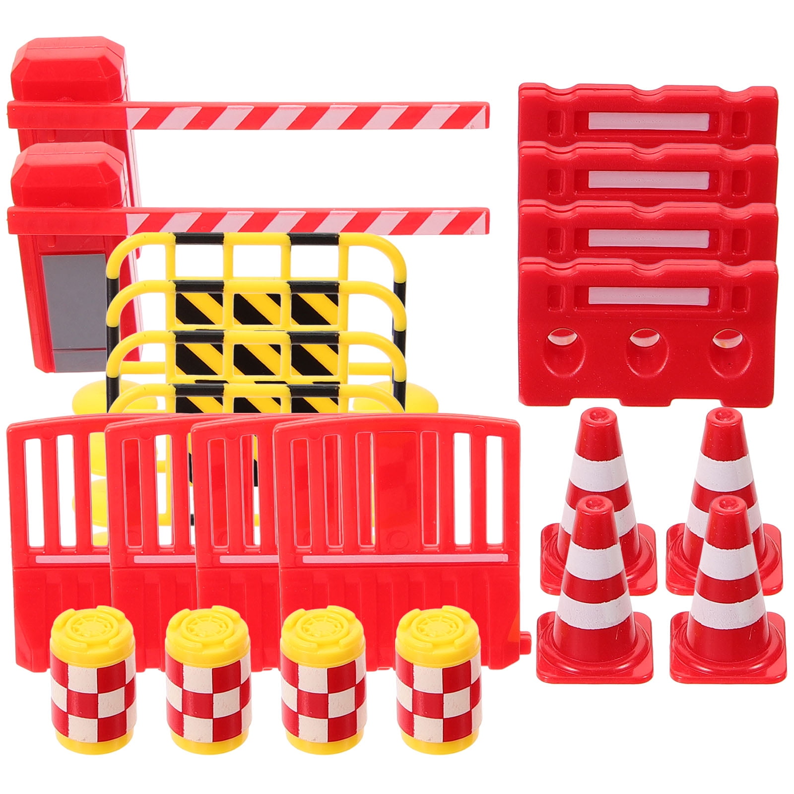 Parking Lot Road Sign Toys Miniature Traffic Barrier Toy Road Sign Toy