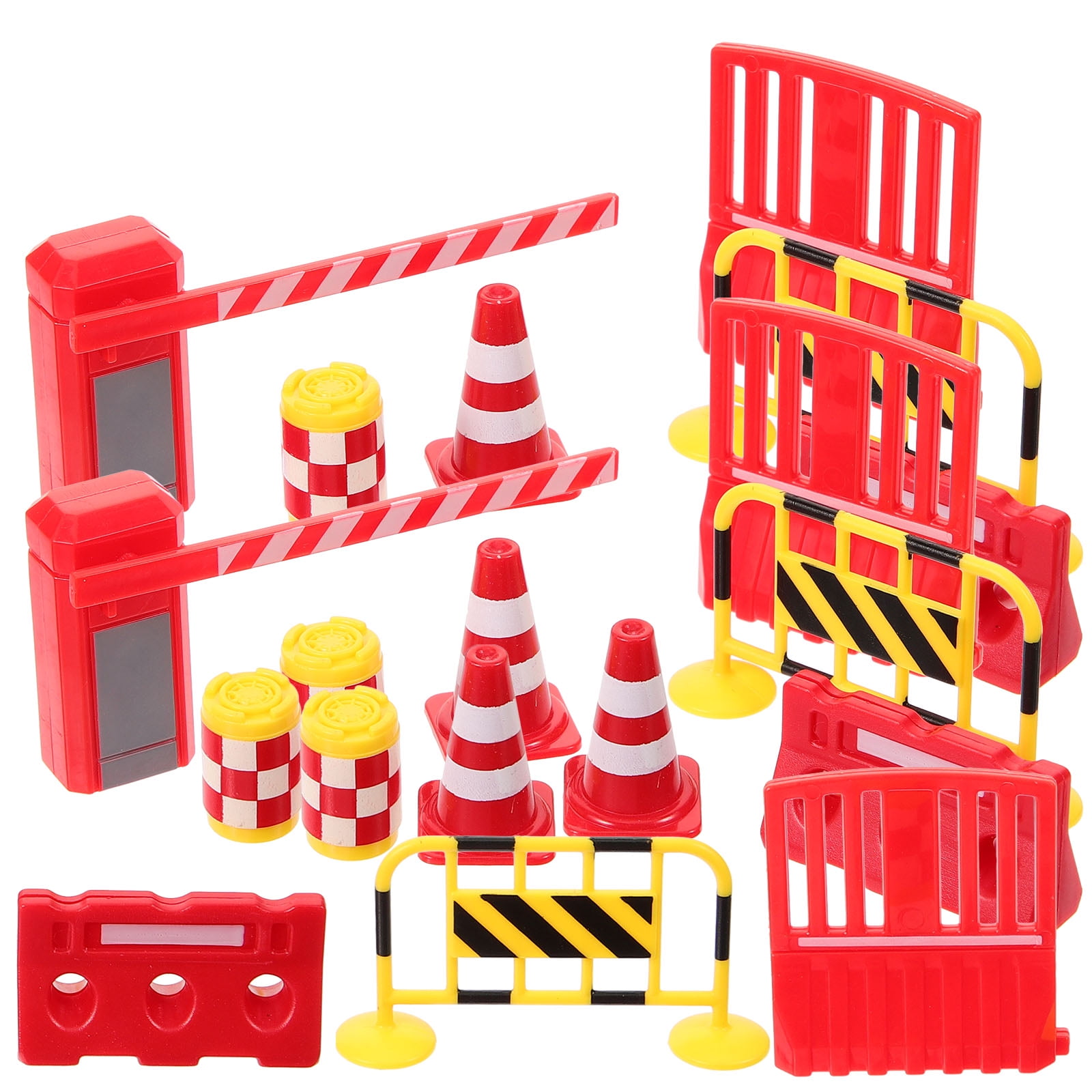 Parking Lot Road Sign Traffic Models Toy Miniature Barricade Teaching ...