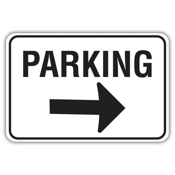 Parking Metal Sign Size: 8 x 12 Inch