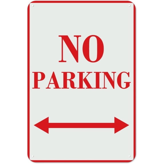 No Parking Metal Sign Warning Metal Tin Sign Notice Attention Funny Sarcastic Sign 12x8in Weatherproof Plaque Tin Sign for Pub Club Kitchen Man Cave Kitchen