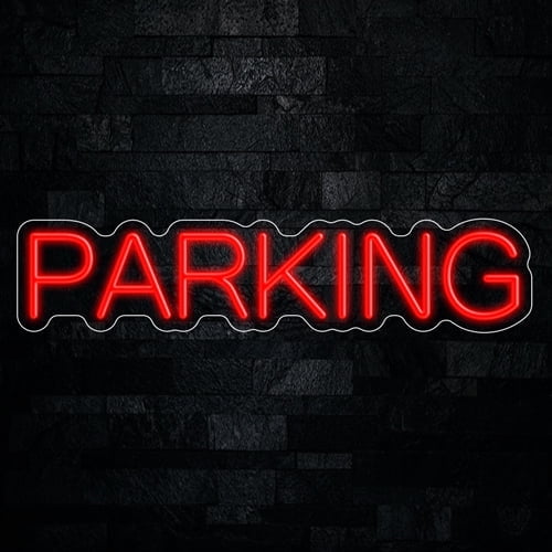 Parking Neon LED Sign 27"L x 6"H #32555